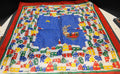 Ginnie Johansen Christmas Scarf 1988 Cotton Print