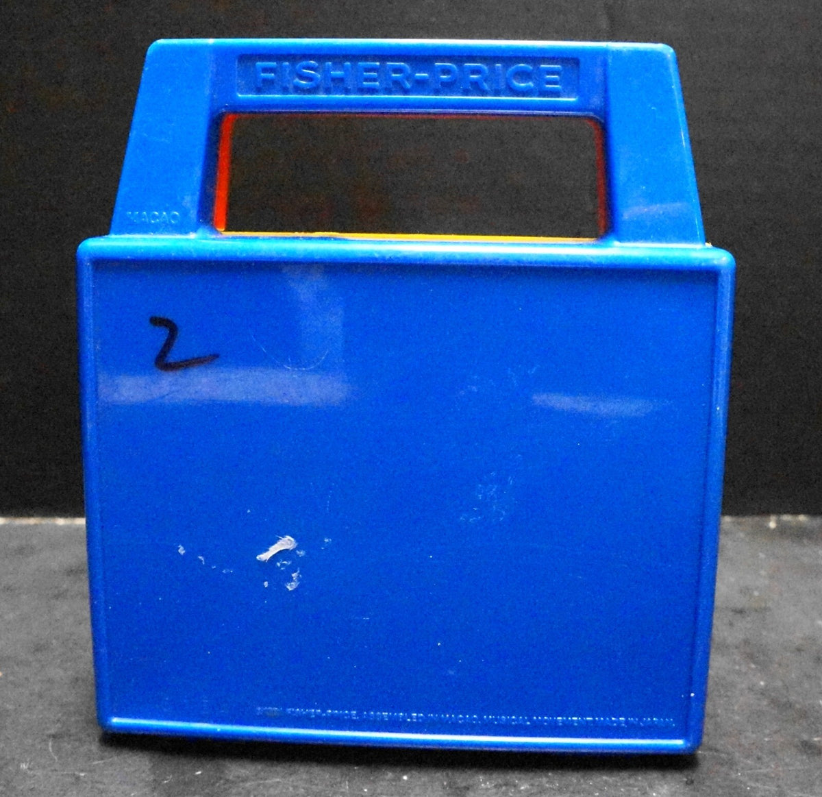 Fisher Price Radio 1981 Music Box Play Toyland Yellow Red Blue