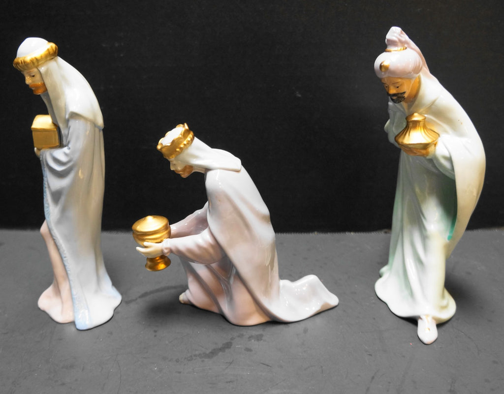 Avon Nativity Wise Men Magi Balthasar Gaspar Melchior Porcelain 1993