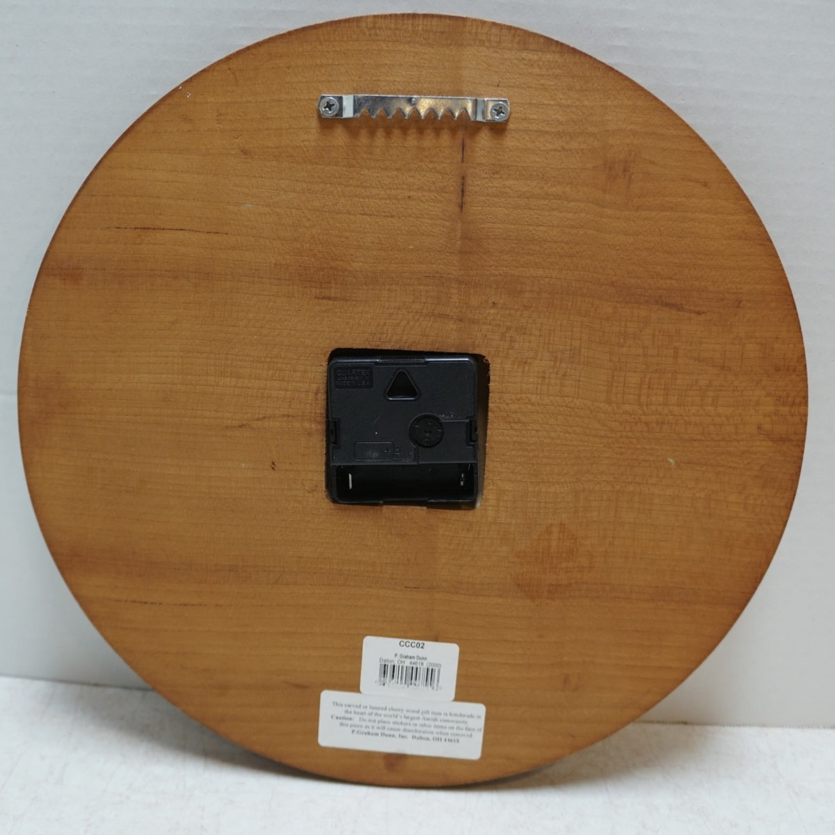 P Graham Dunn Laser Cut Cherry Wood Clock Take Time to Pray