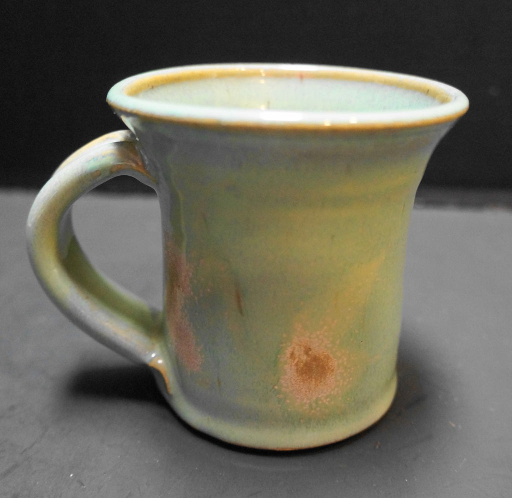 Dick Lehman Pottery Goshen Camp Amigo Green Glazed Mug