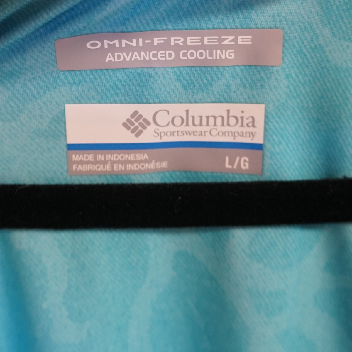 Columbia Omni Freeze Turquoise Aqua Active Tennis Dress Wicking Size L