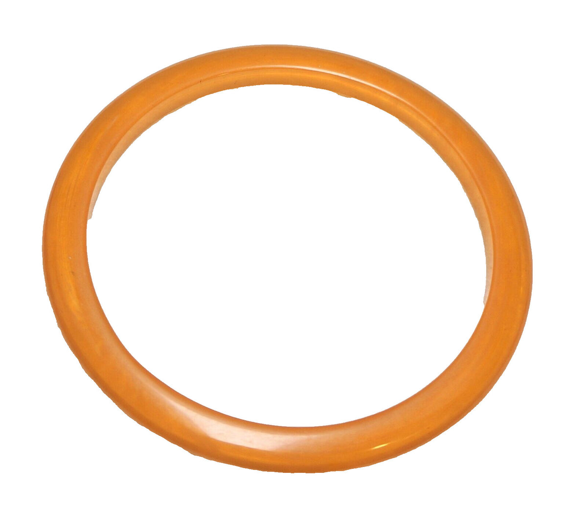 Peach Lucite Translucent Bangle Spacer Bracelet