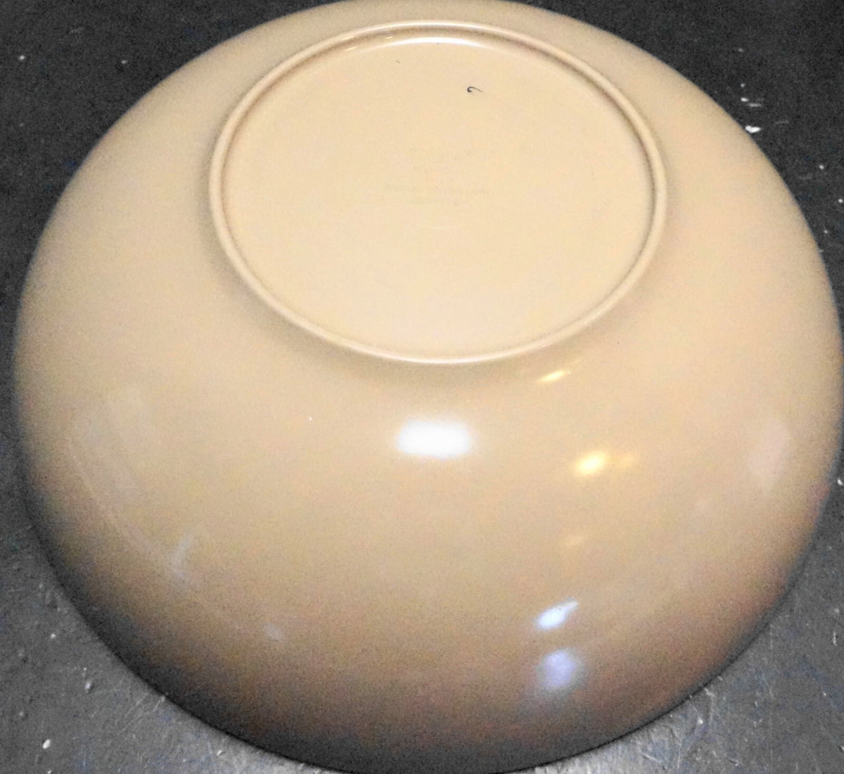 Boonton Melmac Melamine Brown Divided Round Serving Bowl