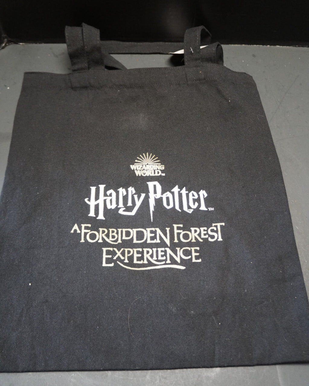Wizarding World Harry Potter A Forbidden Forest Experience Black Canvas Tote Bag