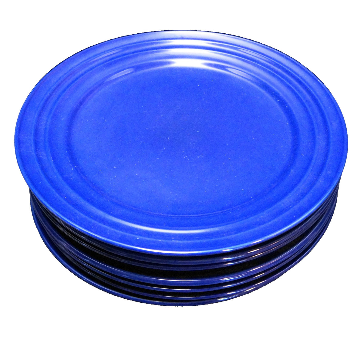 Rachael Ray Double Ridge Blue Raspberry Dinner Plates Set of 7