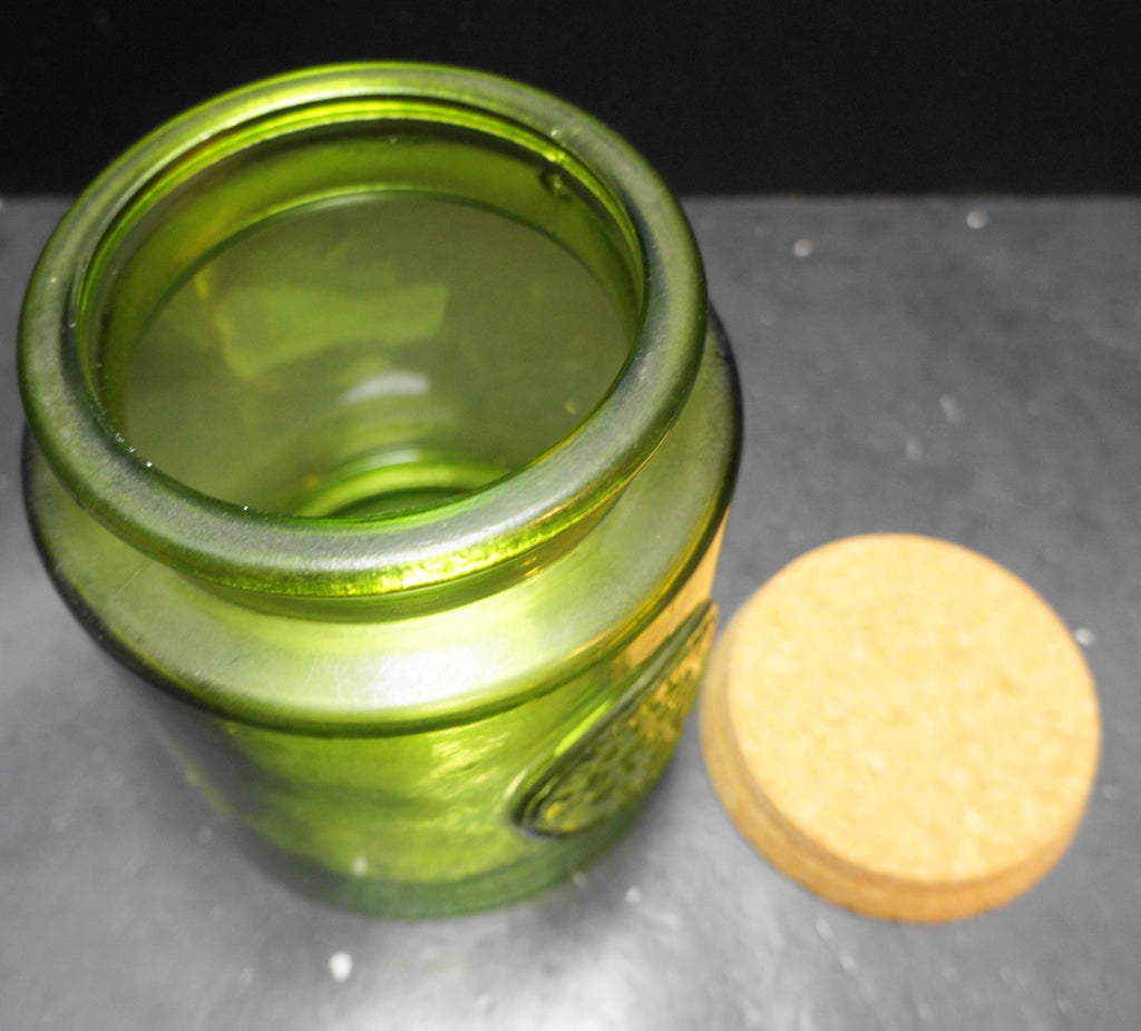 Vidrios San Miguel 100% Recycled Glass Green Canister Cork Stopper