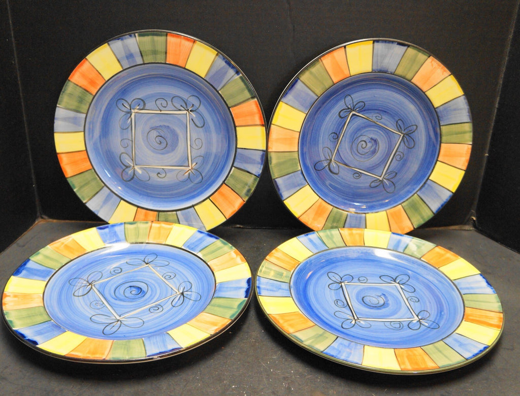Tabletops Unlimited Bordato Dinner Plates Set of 4
