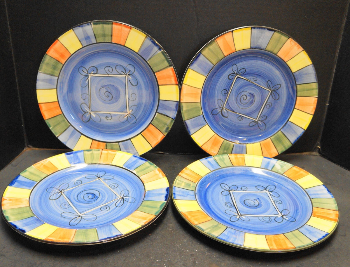 Tabletops Unlimited Bordato Dinner Plates Set of 4
