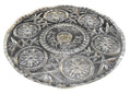 Crystal D'Adriana D'Arlene Lead Crystal Cut Glass Cake Stand Flower Medallion