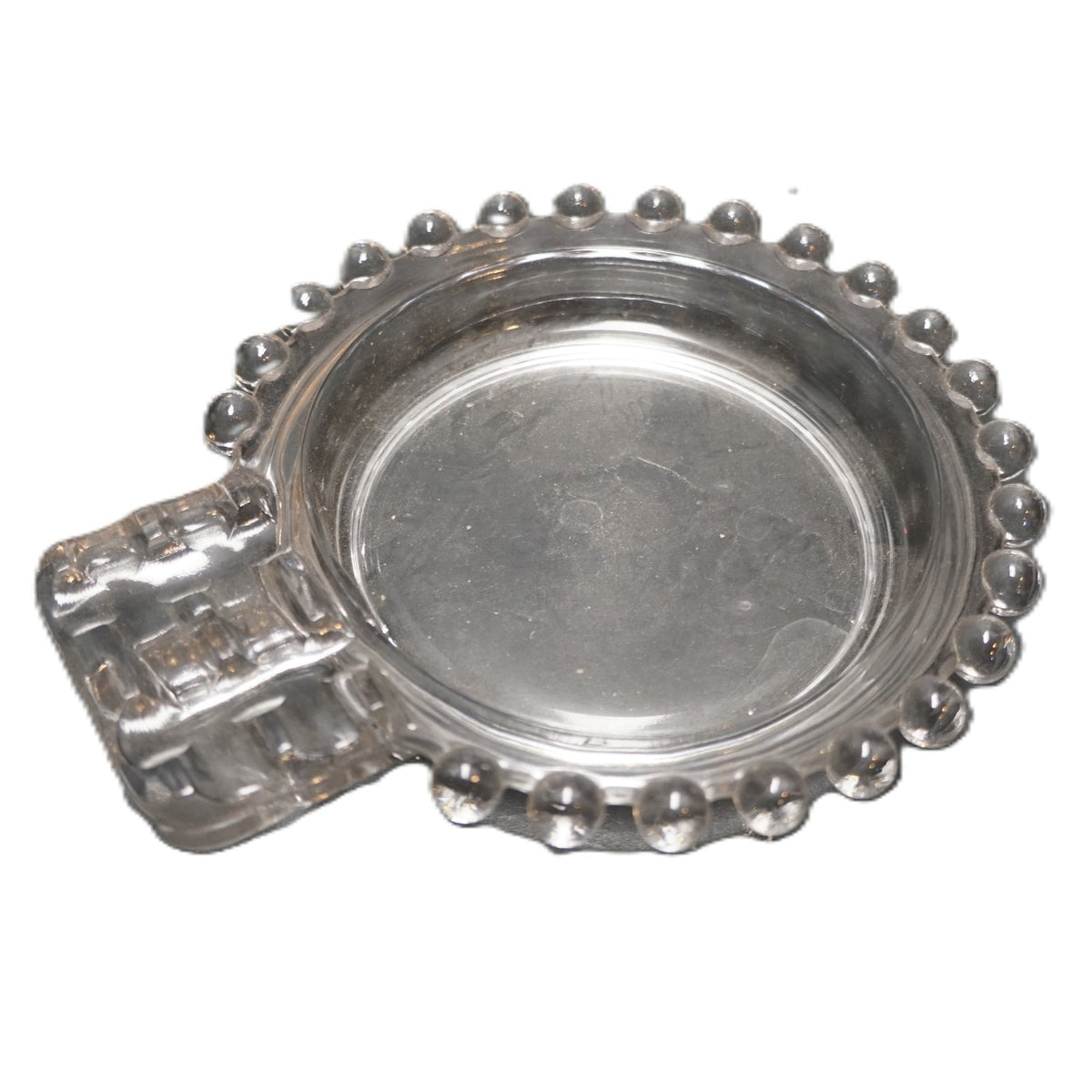 Imperial Candlewick Ashtray 2 Slot Handle