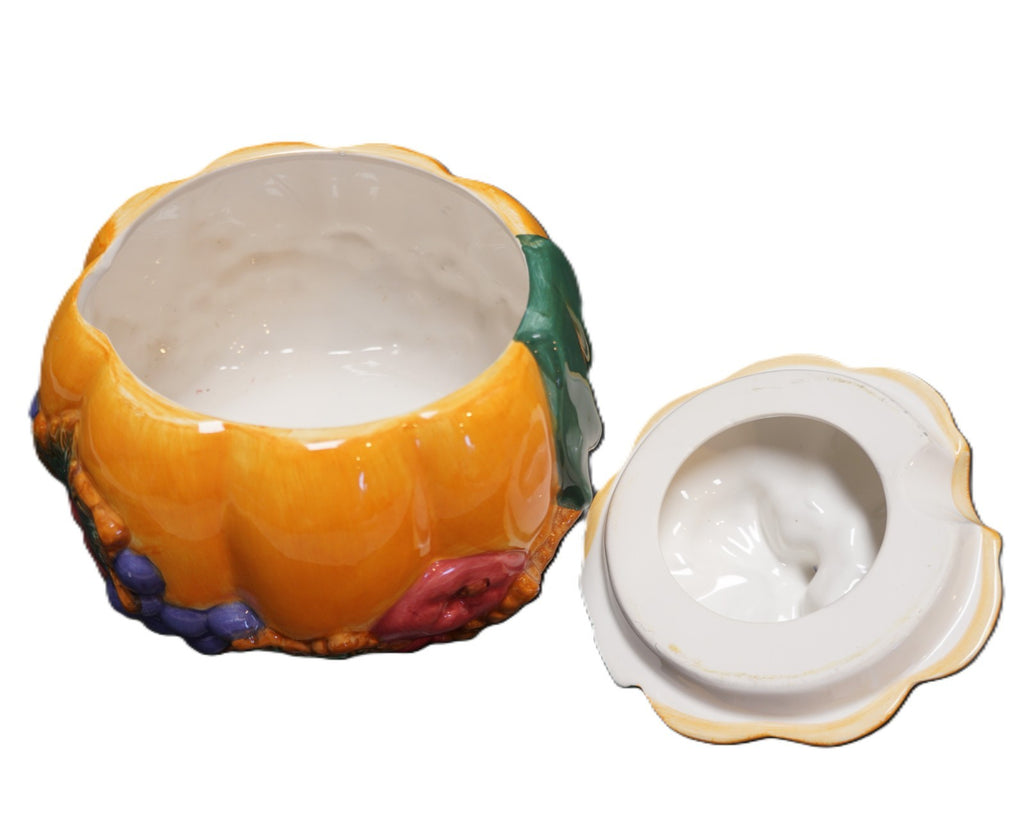 Cracker Barrel Pumpkin Soup Tureen 1998 KC6785 No Ladle Thanksgiving