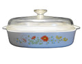 Corning Ware Wildflower A-10-B Square 2.5 QT Square Casserole With Domed Lid