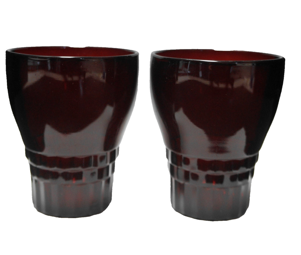 Anchor Hocking Royal Ruby Windsor 10 Oz Tumblers Pair