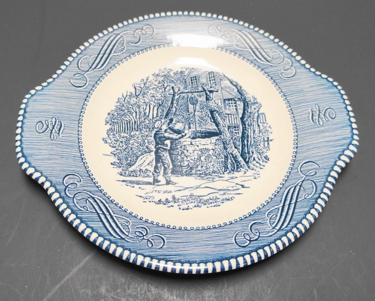 Royal China Currier & Ives Gravy Tab Handle Underplate Only