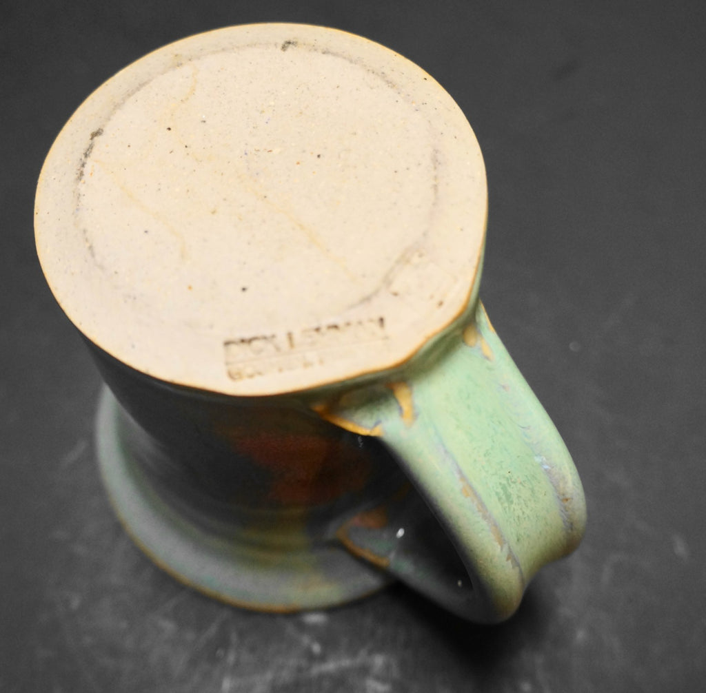 Dick Lehman Pottery Goshen Camp Amigo Green Glazed Mug