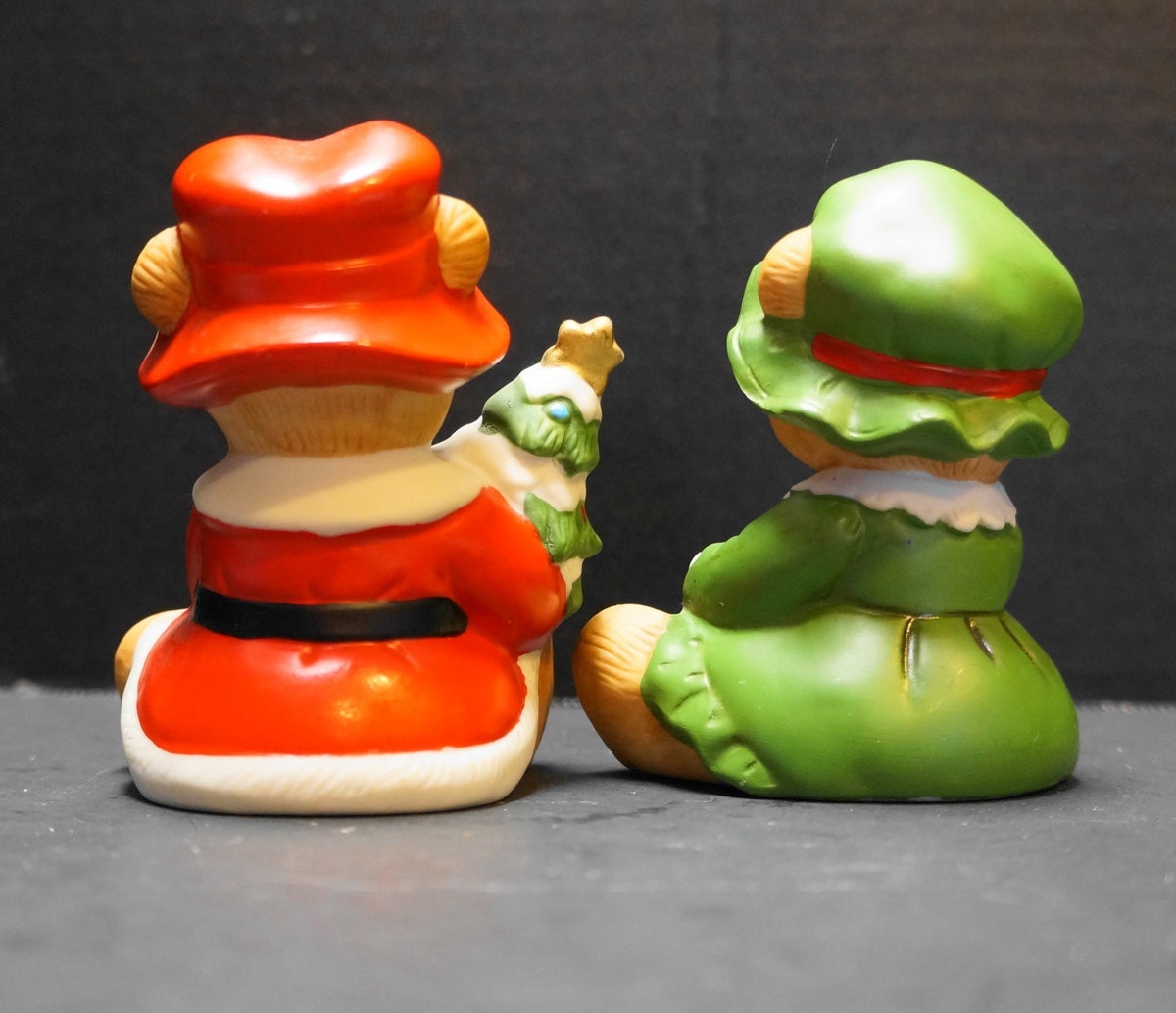 Homco Christmas Mama Papa Bear Figurines 5175