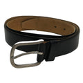 Harness House Black Leather Split Steerhide Men's Belt Made in Uruguay Size 40