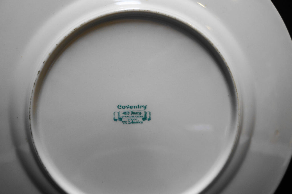 Syracuse Old Ivory Coventry Dinner Plate Used Vintage