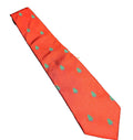 Land's End Direct Merchants Silk Christmas Tree Red Green Tie