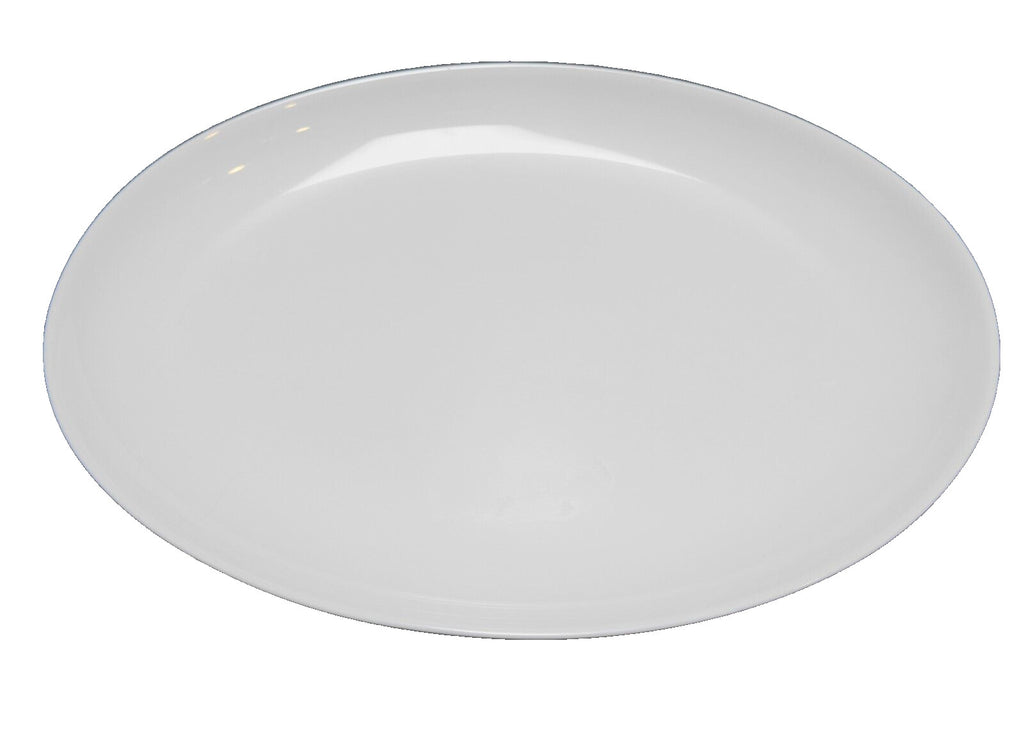 Luminarc Diwali Oval Platter 13" Cristal D'Arques Durand France White Milk Glass