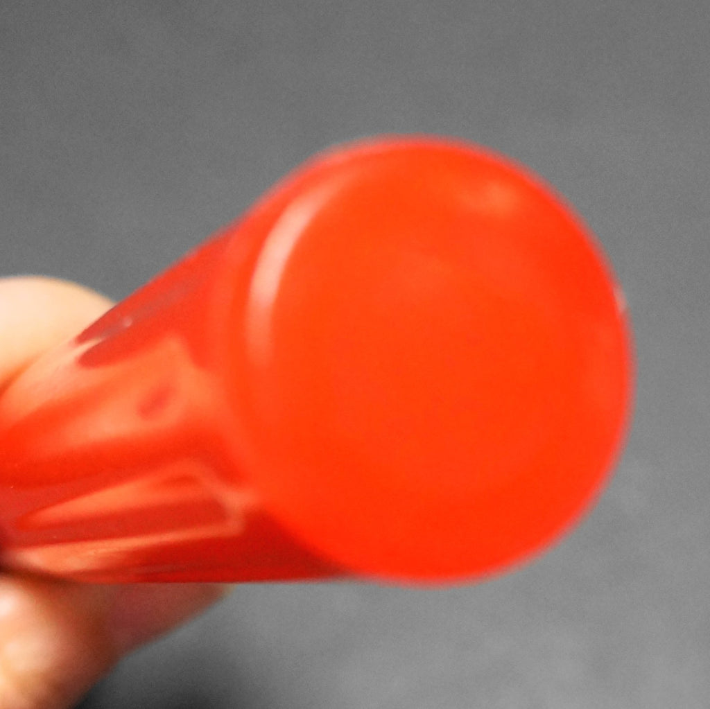 Bright Red Handle Aluminum Ice Cream Scoop Unsigned