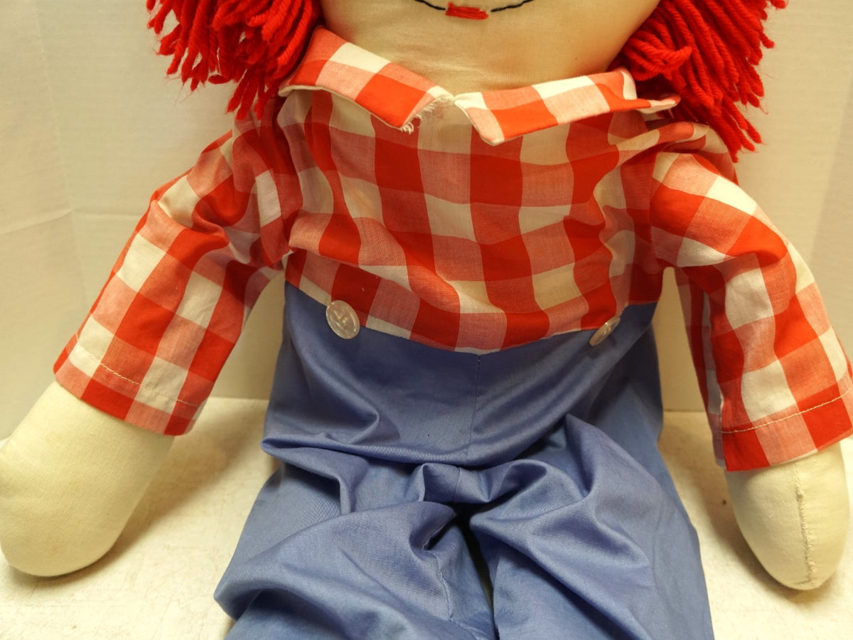 Giant Jumbo Raggedy Andy Cloth Doll 36 IN
