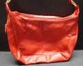 Red Leather Shoulder Bag Purse Adjustable Strap