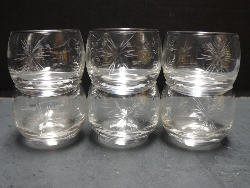 Susquehanna Six Point Star Roly Poly Glasses Set of 6