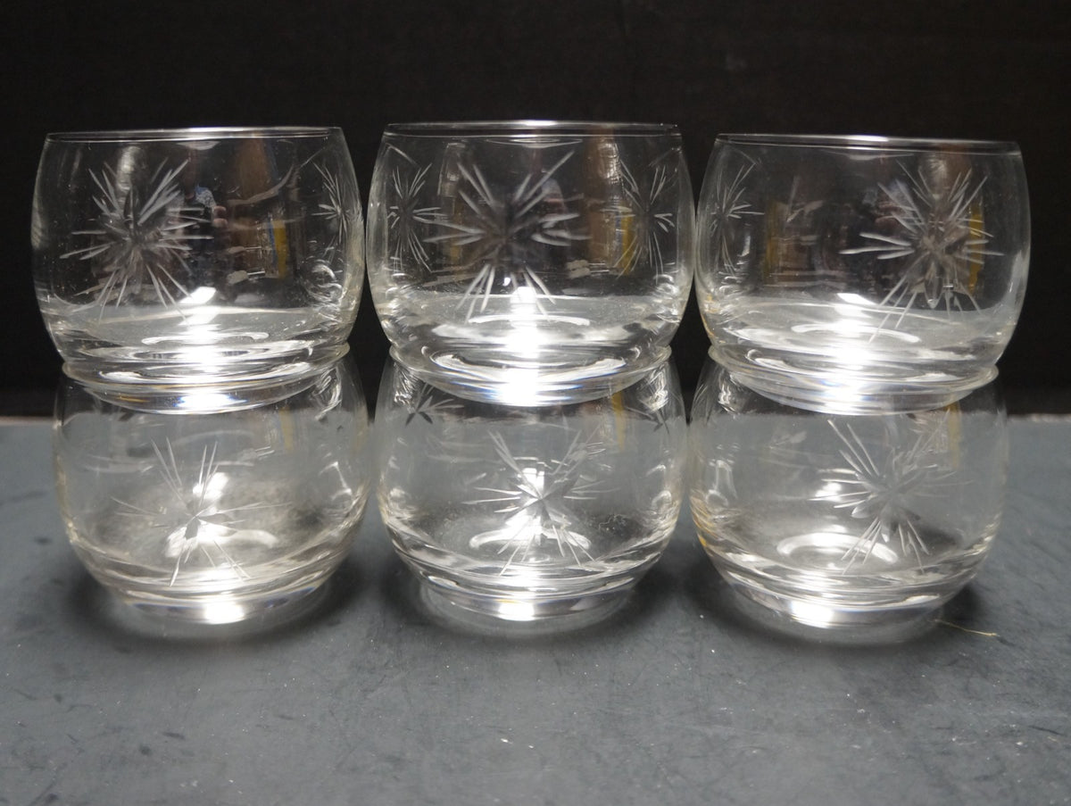 Susquehanna Six Point Star Roly Poly Glasses Set of 6