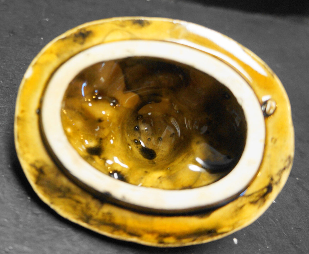 Inarco Harvest Daisy Golden Brown Sugar Bowl Japan