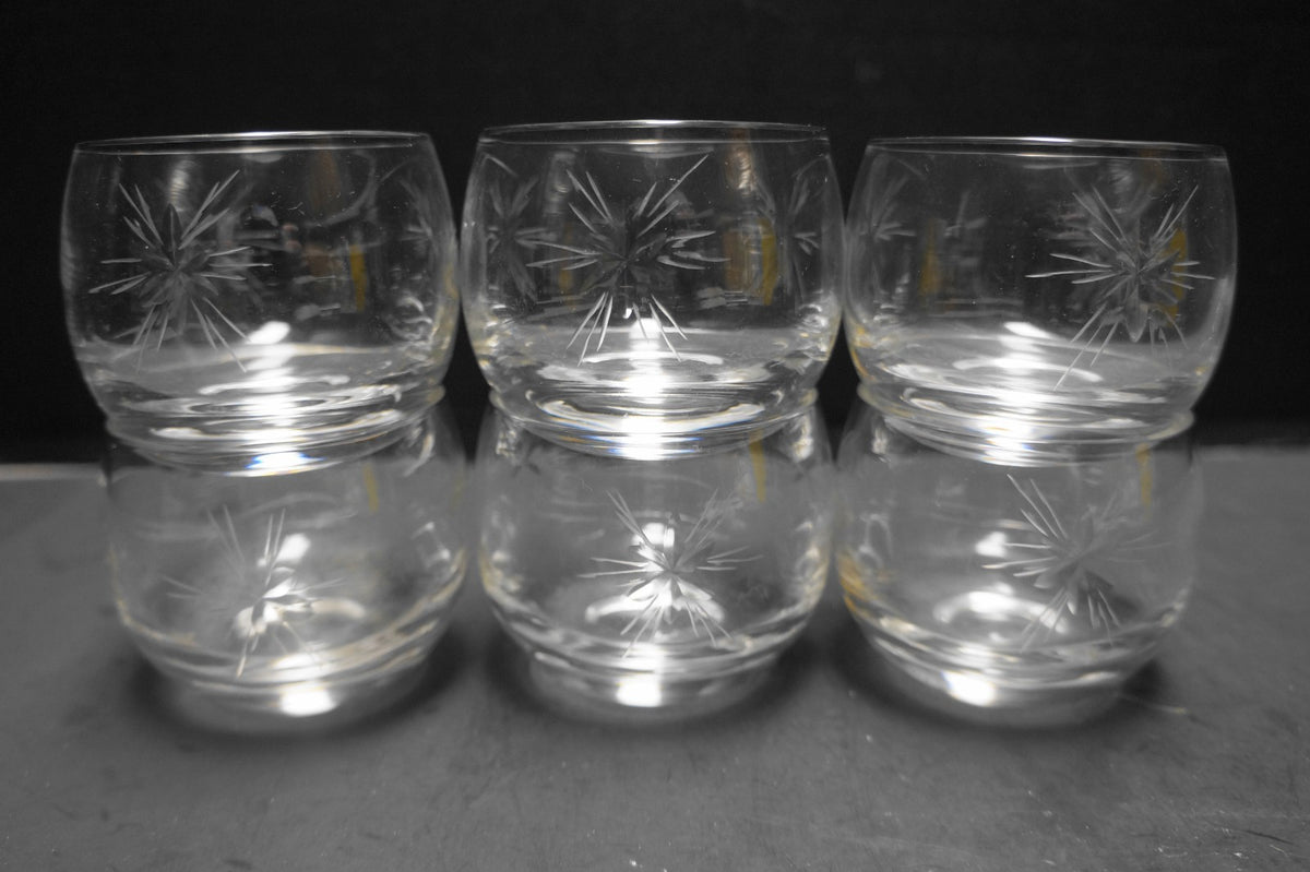 Susquehanna Six Point Star Roly Poly Glasses Set of 6