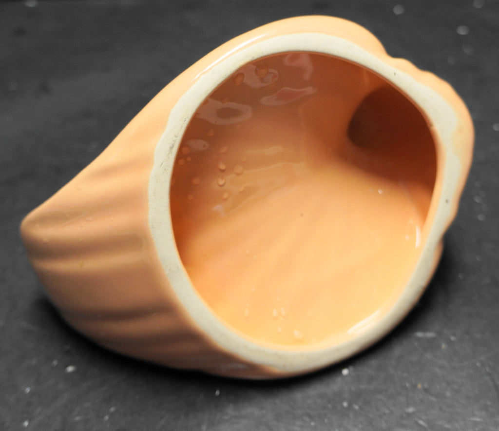Peach Ceramic Swan Hand Towel Holder Bathroom Decor 1980s