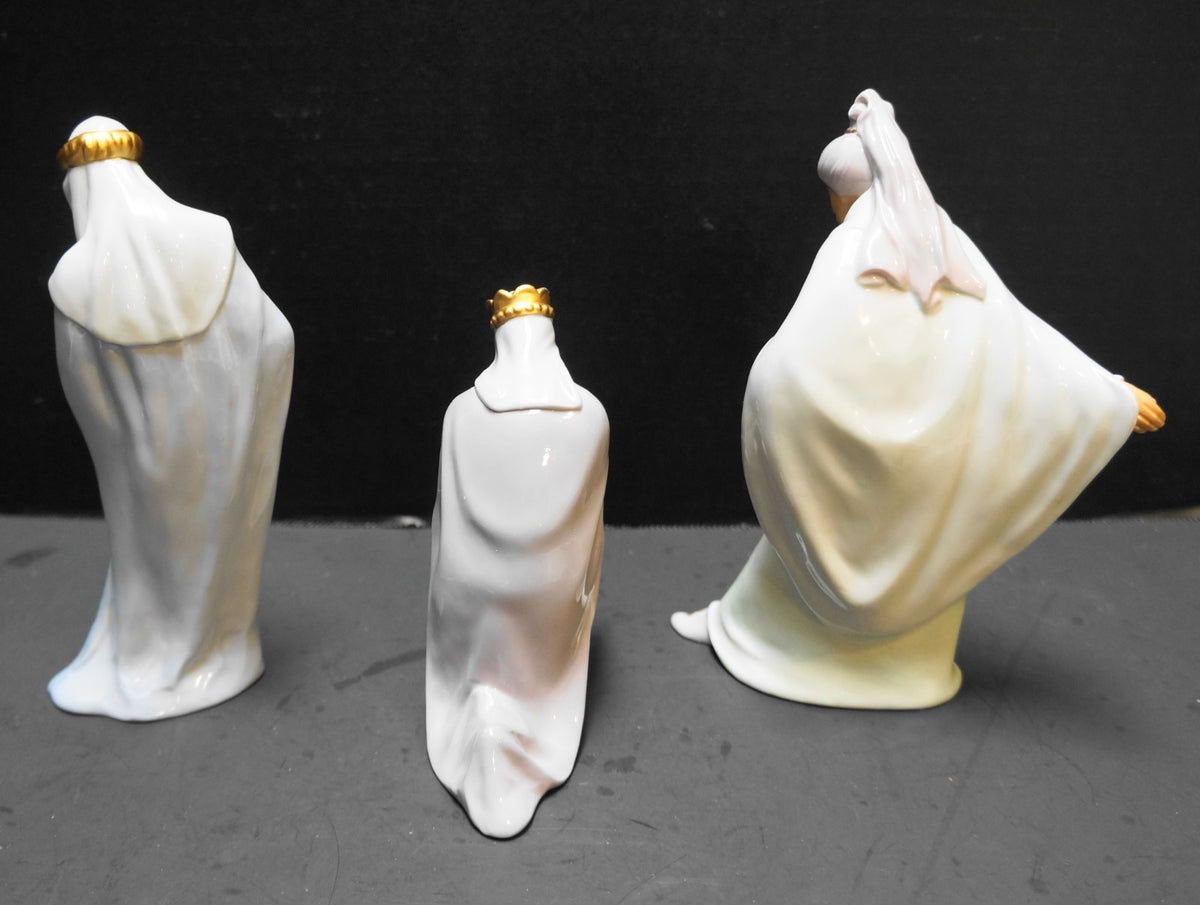 Avon Nativity Wise Men Magi Balthasar Gaspar Melchior Porcelain 1993