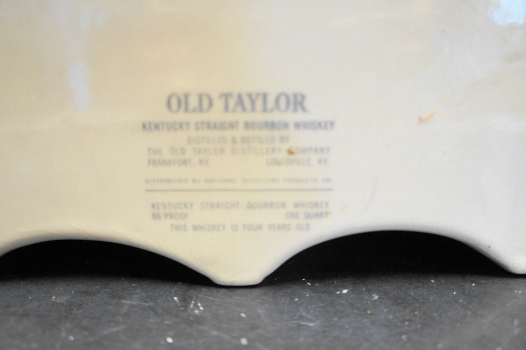 Old Tayor Distillery Company Kentucky Castle Decanter 1968 Hand Painted