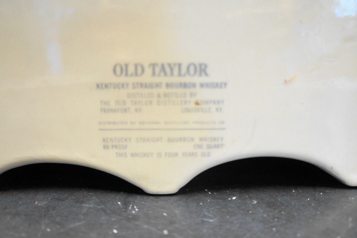 Old Tayor Distillery Company Kentucky Castle Decanter 1968 Hand Painted