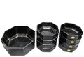 Arcoroc Octime Black Salad Serving Bowl Cereal Bowls 9 Pieces France