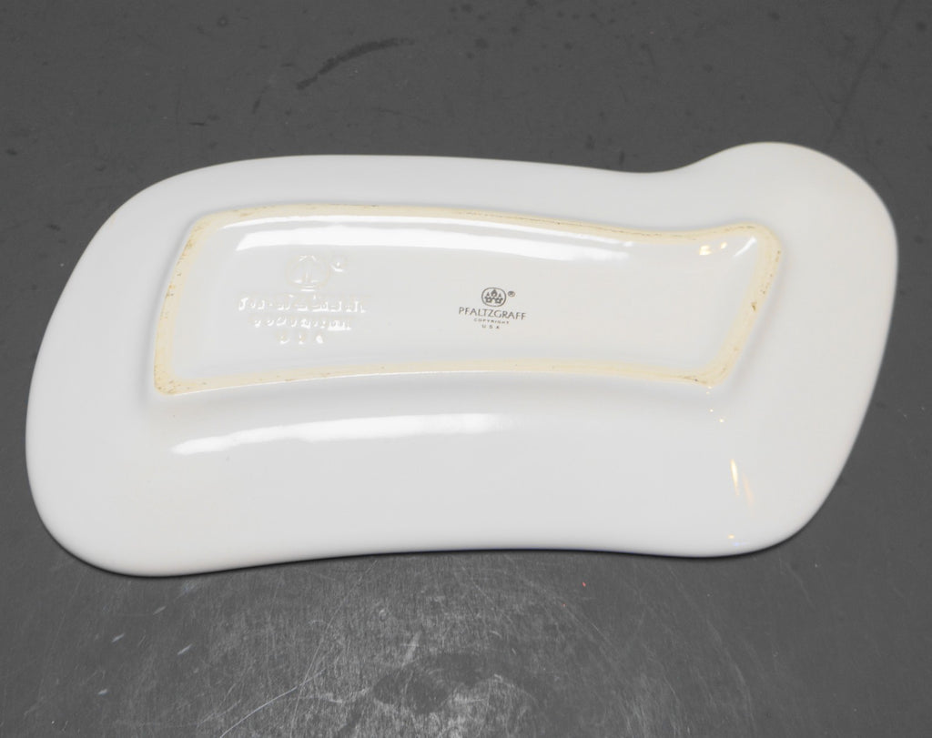 Pfaltzgraff Christmas Heritage Stocking Shaped Plate Tray 10 5/8 IN