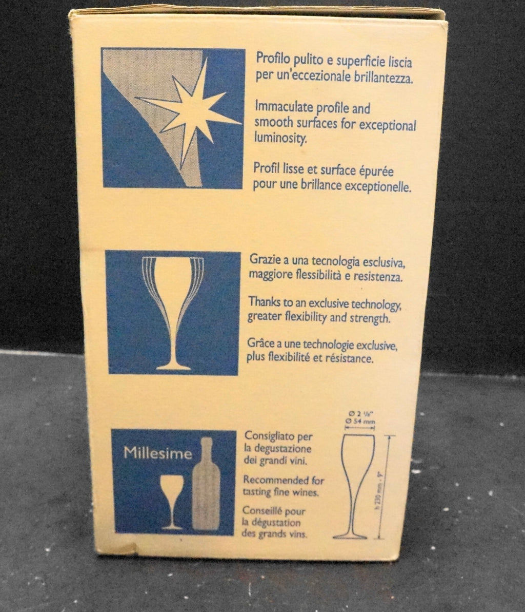 Bormioli Rocco Aria Altea Champagne Flutes Set of 6 With Box
