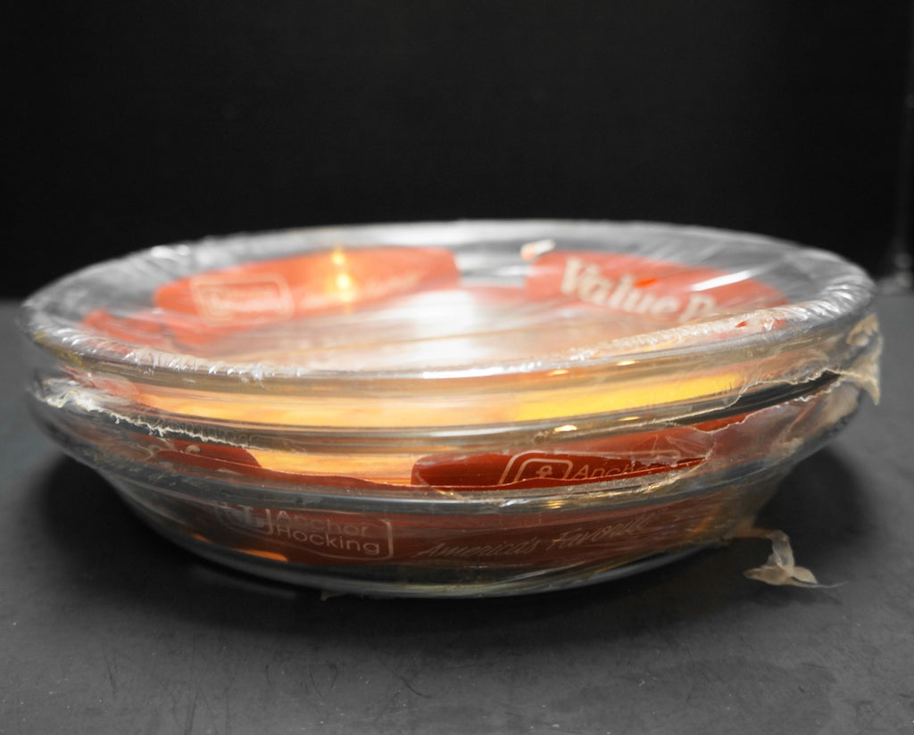 Anchor Hocking Oven Basics Clear Glass 3 Piece Value Pack Pie Plates 9 IN