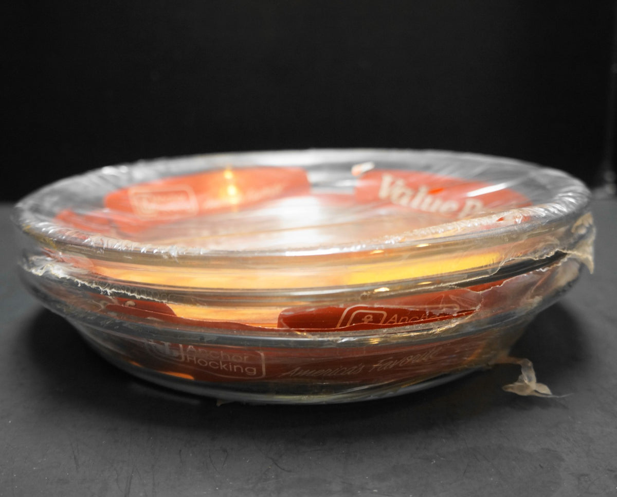 Anchor Hocking Oven Basics Clear Glass 3 Piece Value Pack Pie Plates 9 IN