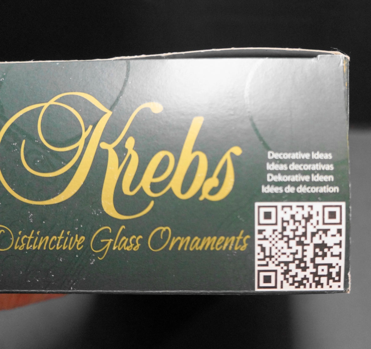 Christmas by Krebs Red Gold Ball Ornaments Peace Noel Set of 4