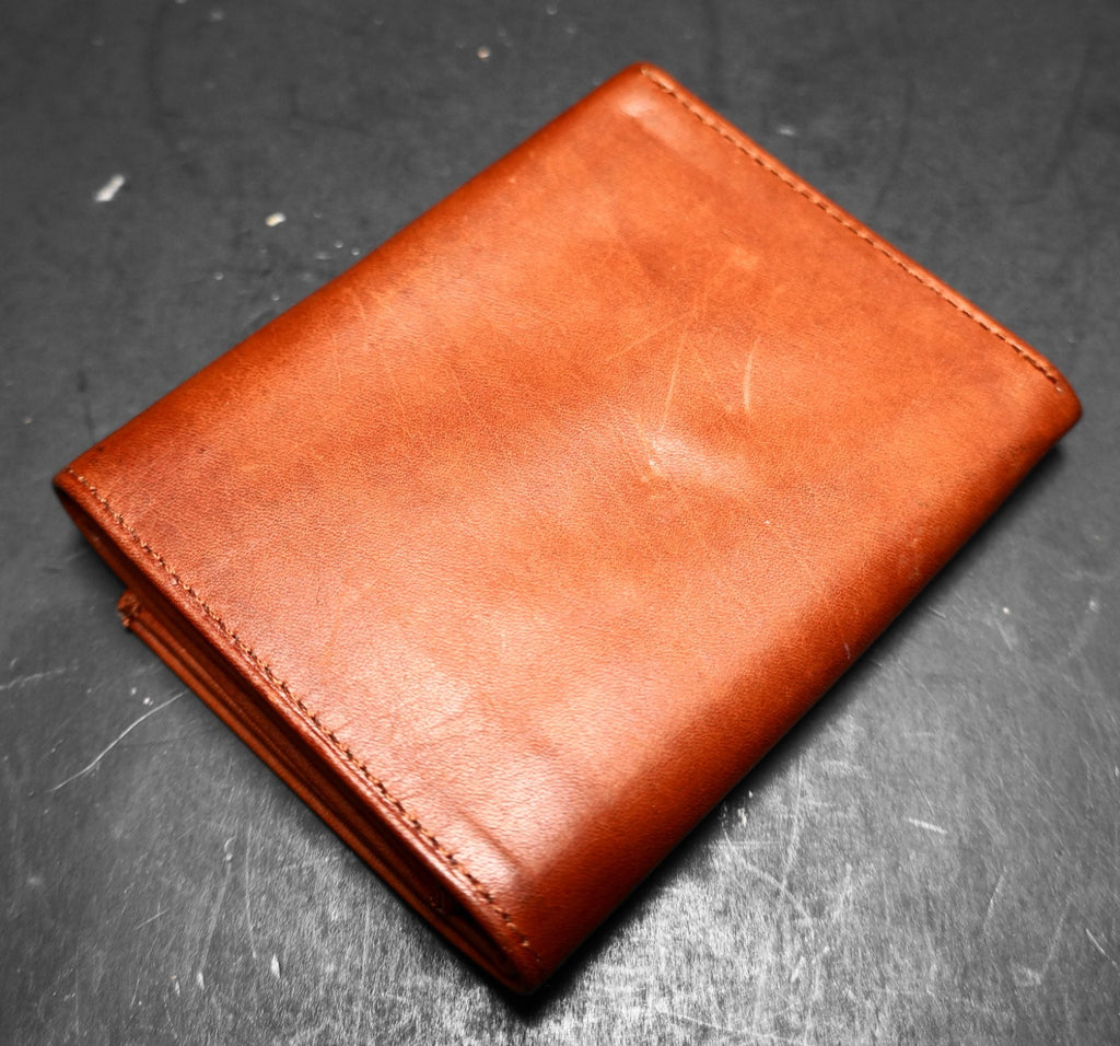 River Ridge Genuine Leather Brown Tri-Fold Wallet