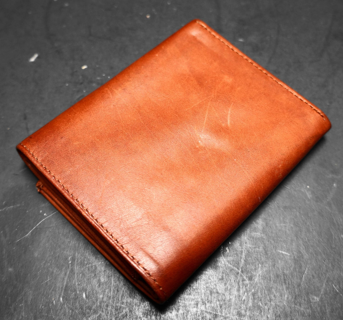 River Ridge Genuine Leather Brown Tri-Fold Wallet