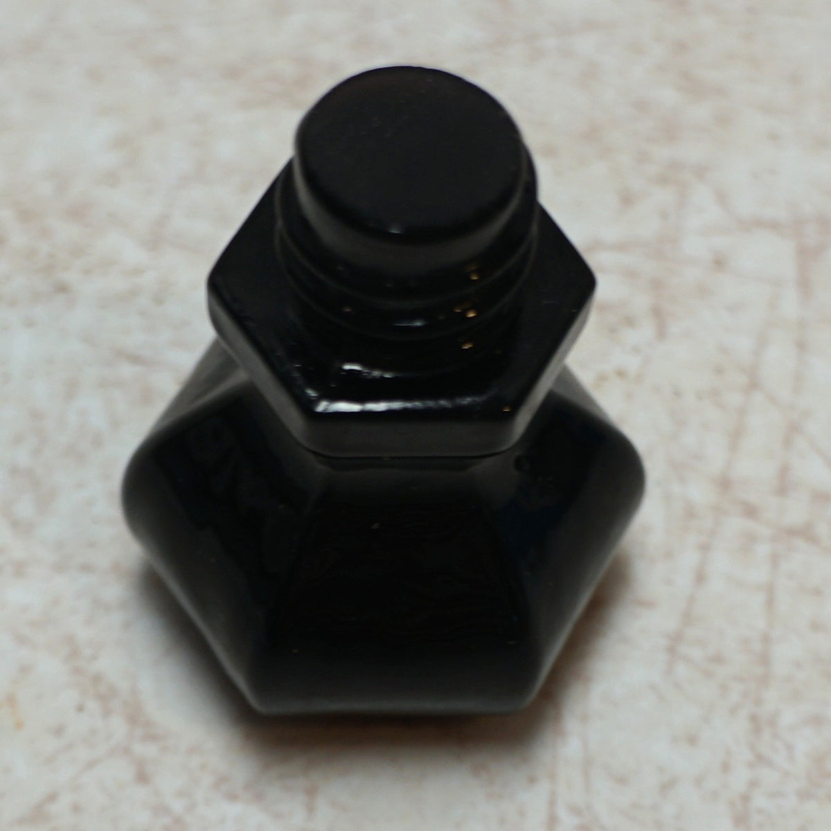 Reproduction Black Depression Glass Cabinet Knob Drawer Pull Self Screw
