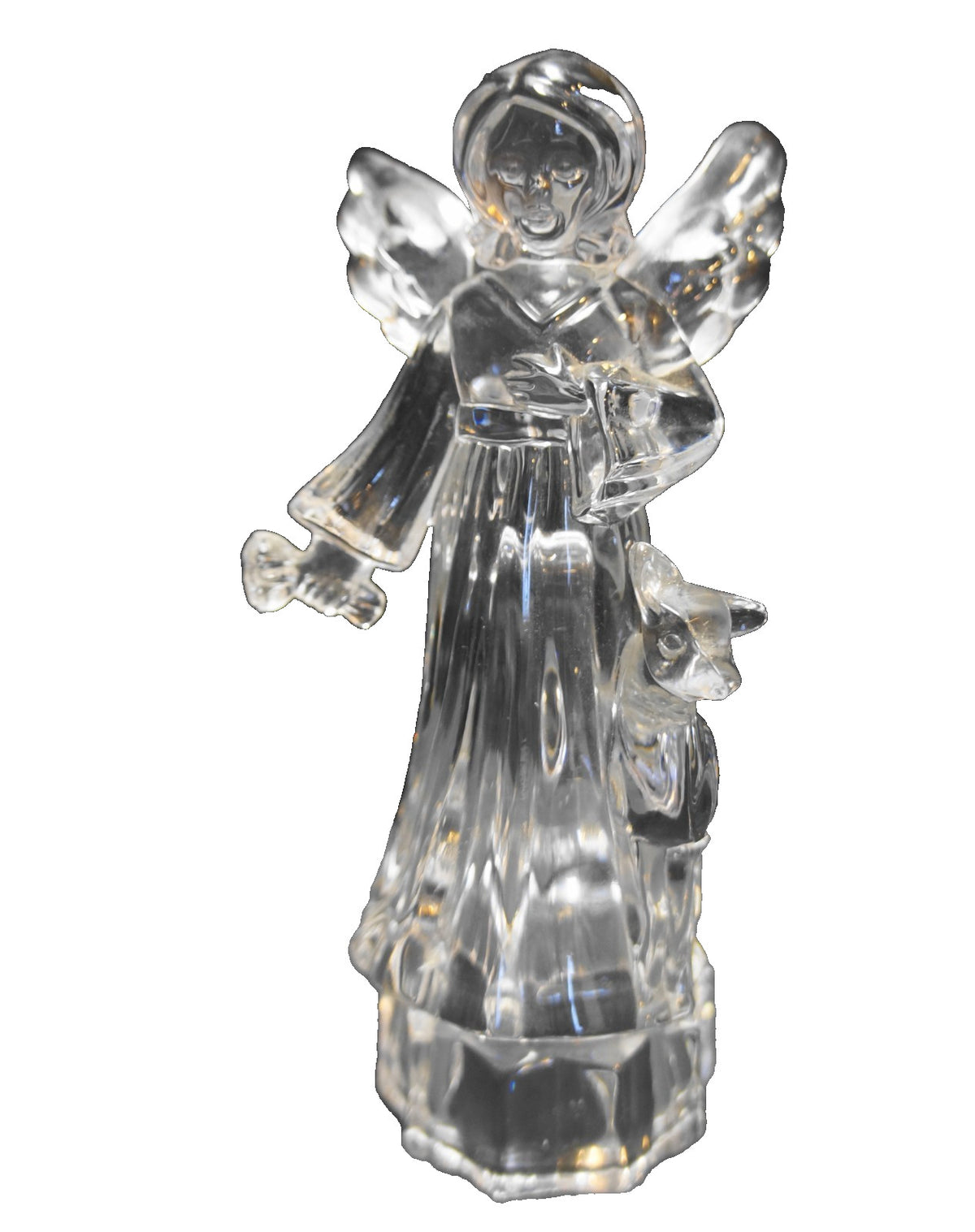 Mikasa Angelic Harmony Lead Crystal Angel Figurine Deer Fawn