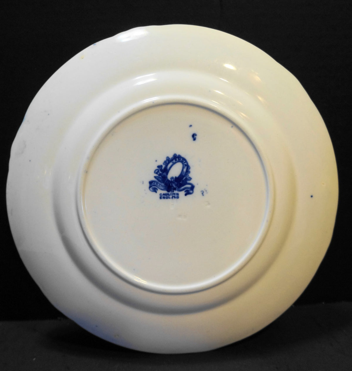 Royal Cauldon Candia Flow Blue Dinner Plate 10 1/4"