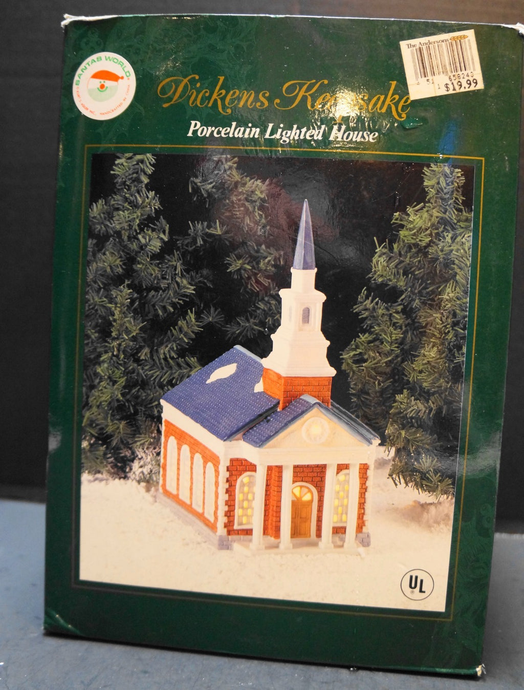 Heartland Valley Dickens Keepsake Church Lamp Christmas Village