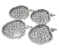 Hazel Atlas Clear Glass Grape Vintage Orchard Ashtrays Set of 4