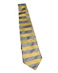 Tommy Hilfiger Horizontal Stripe Pale Yellow Blue Silk Tie